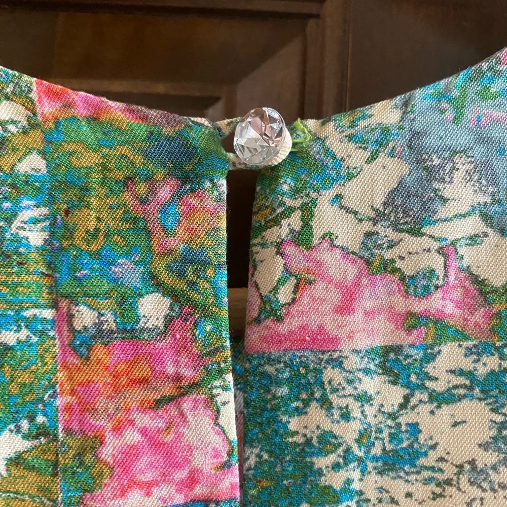 TRACY REESE REVISITED IMPRESSIONIST 4 ANTHROPOLOGIE INTO THE GARDEN DRESS